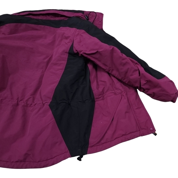 LL Bean Womens Hooded Winter Jacket Thinsulate Lite Loft Insulation MediumPurple - Picture 10 of 16